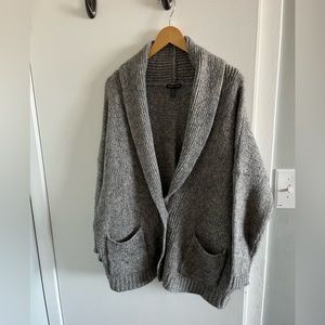 Eileen Fisher Grey Oversized Cardigan, size S/M